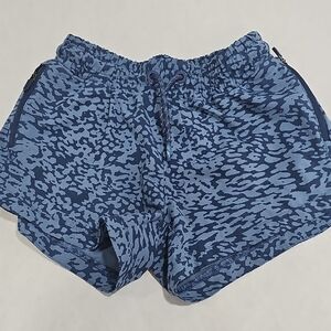 Athleta Blue Camo Athletic Shorts #16